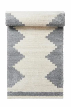 Lugg- & Ryamattor|Jotex MIRABELL Luggmatta 80x150 Cm Naturvit/ljusgrå