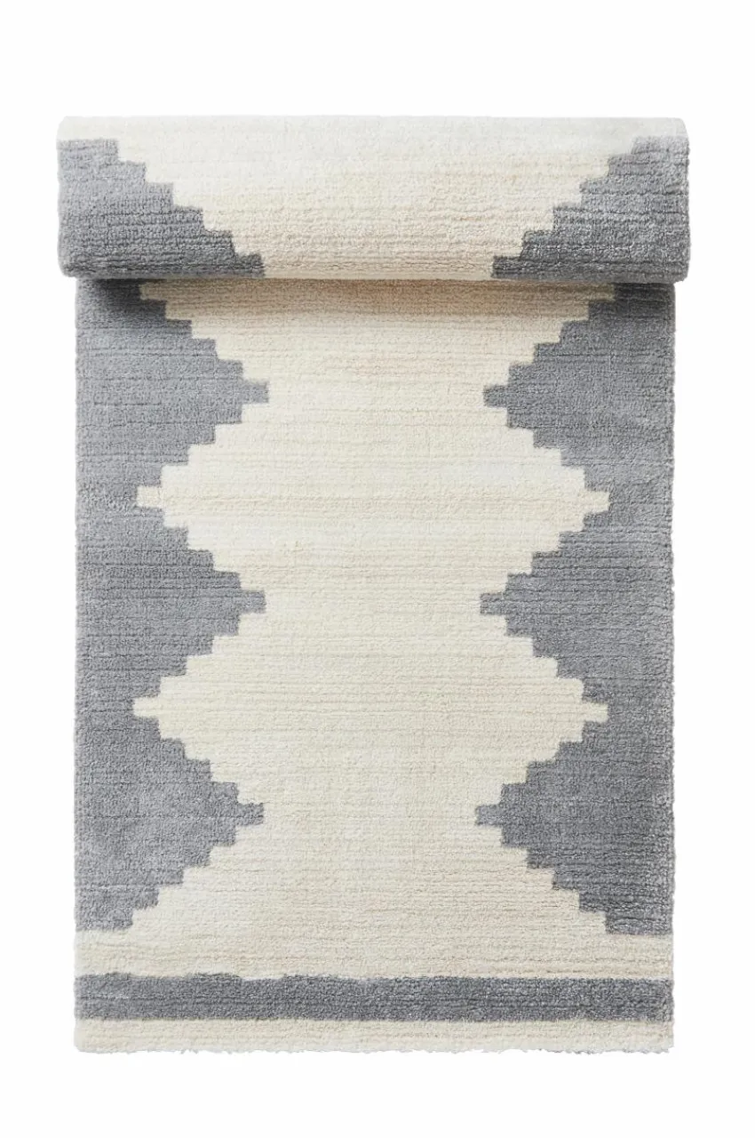 Lugg- & Ryamattor|Jotex MIRABELL Luggmatta 80x150 Cm Naturvit/ljusgrå