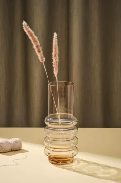 Vaser|Jotex MIST Glasvas - Höjd 36 Cm Amber