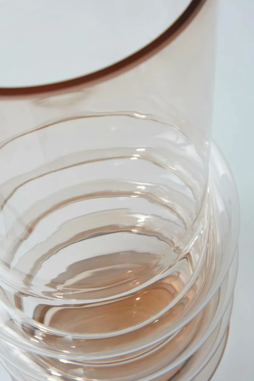 Vaser|Jotex MIST Glasvas - Höjd 36 Cm Amber