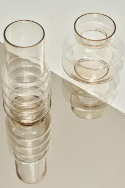 Vaser|Jotex MIST Glasvas - Höjd 36 Cm Amber