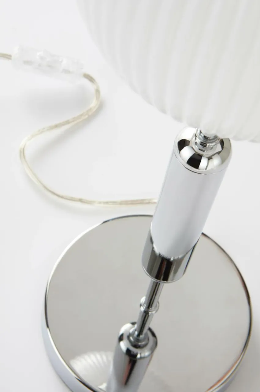 Bordslampor|Jotex MOIRA Bordslampa Krom/vit