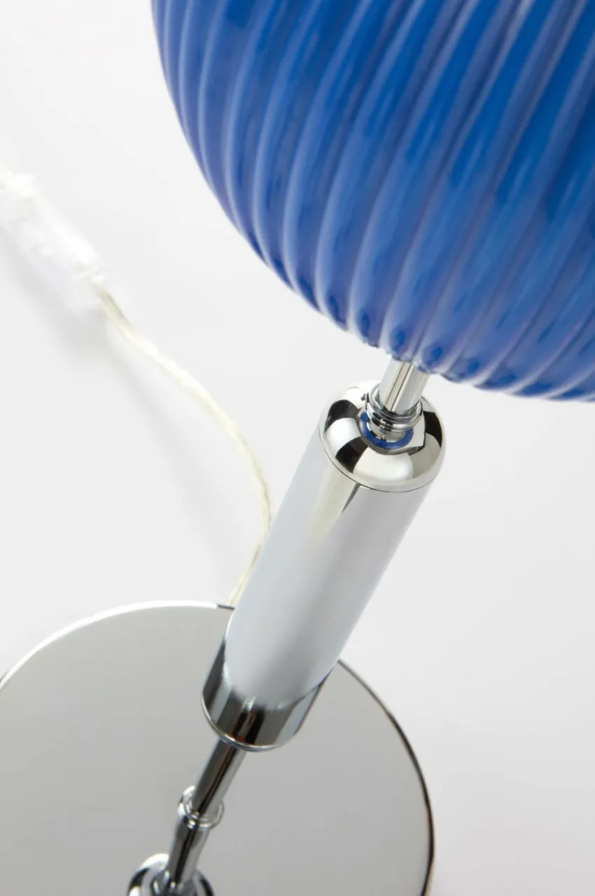 Bordslampor|Jotex MOIRA Bordslampa Krom/blå