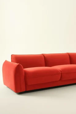 Soffor|Jotex MOLTON Soffa 3-sits Rödorange