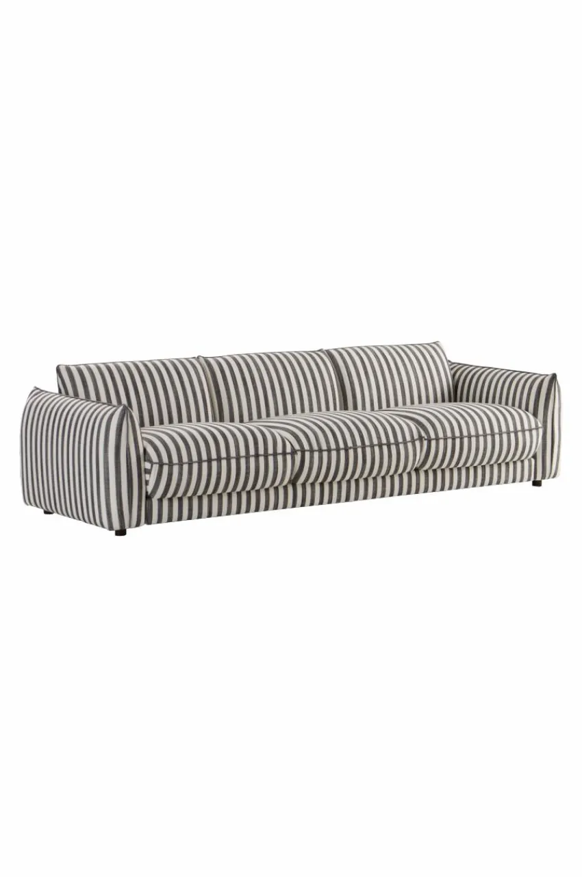 Soffor|Jotex MOLTON Soffa 3-sits Svart/vit