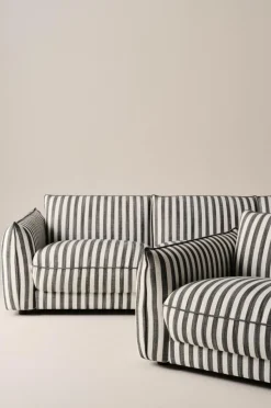 Soffor|Jotex MOLTON Soffa 3-sits Svart/vit