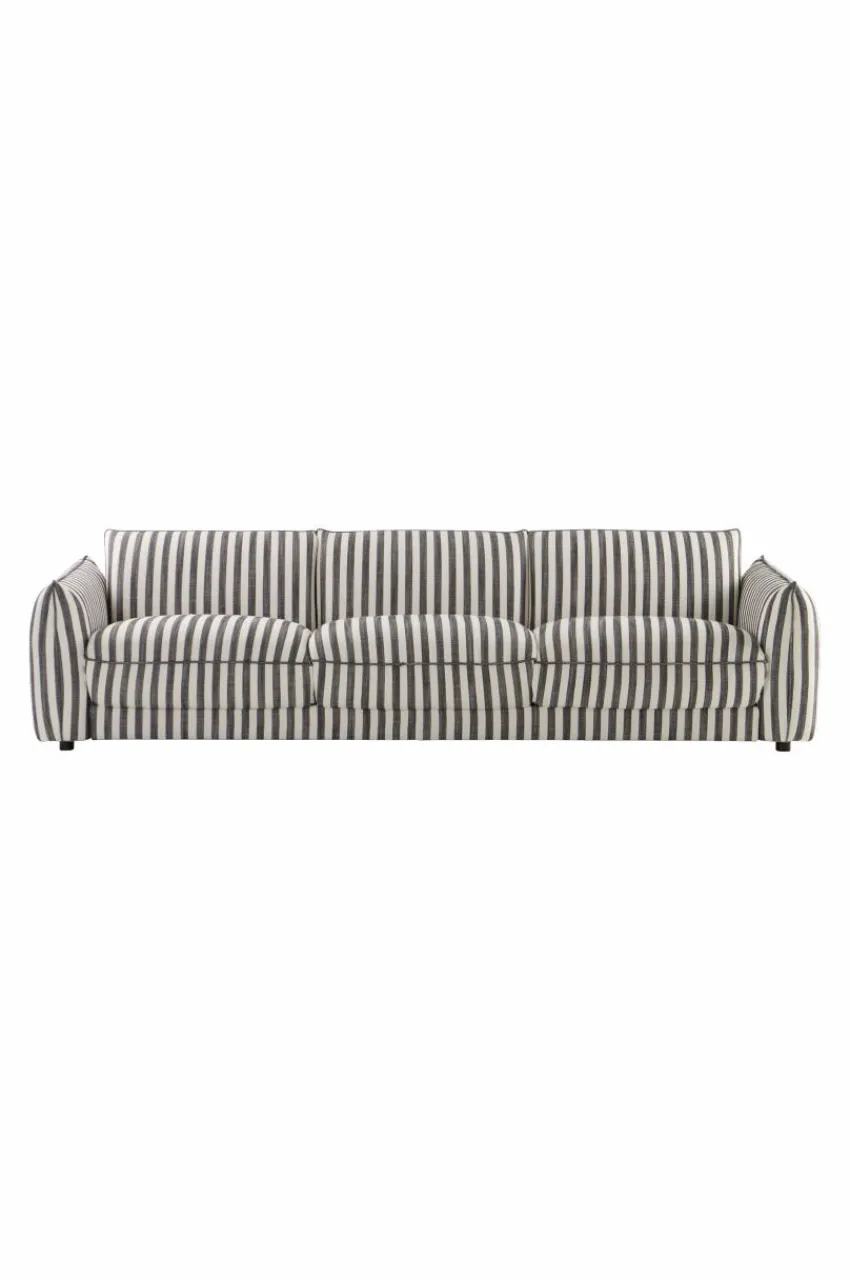 Soffor|Jotex MOLTON Soffa 3-sits Svart/vit