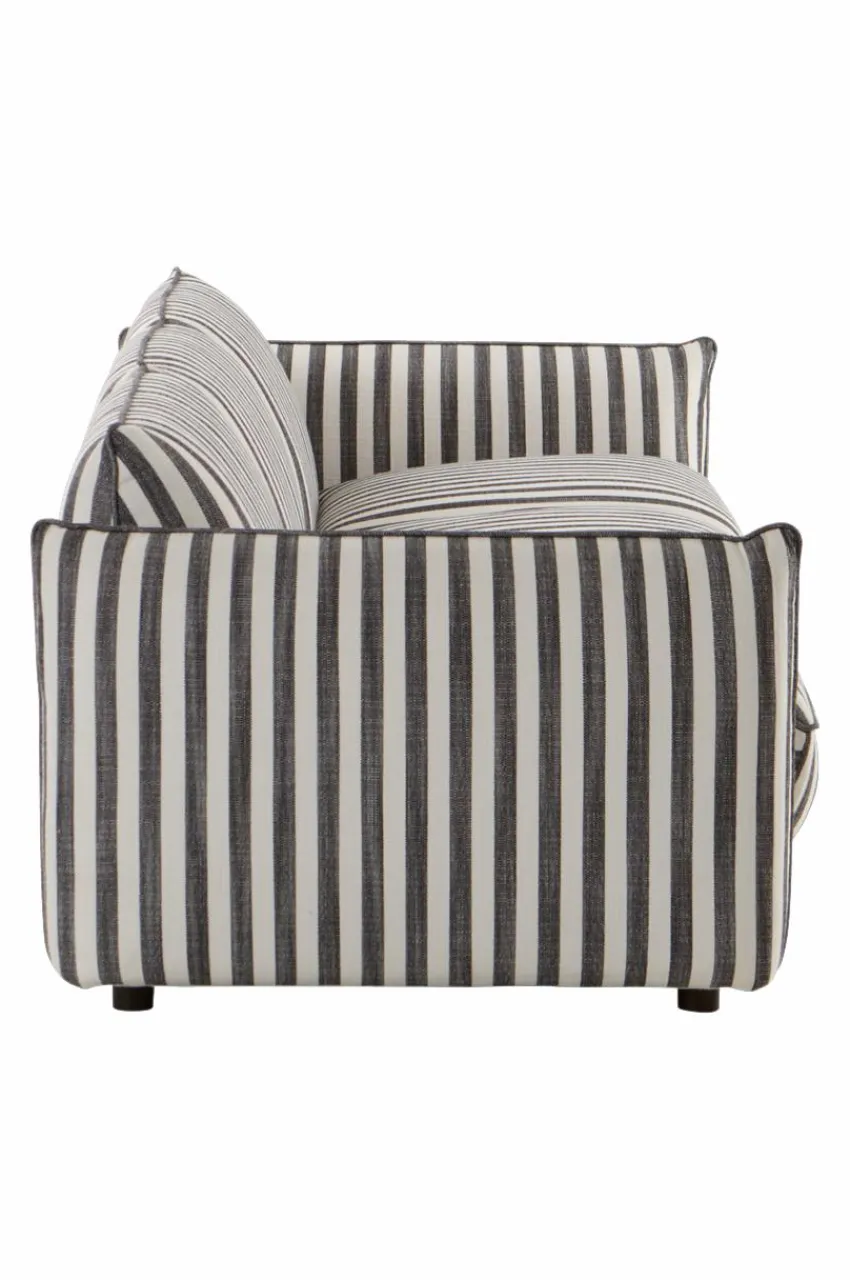 Soffor|Jotex MOLTON Soffa 3-sits Svart/vit