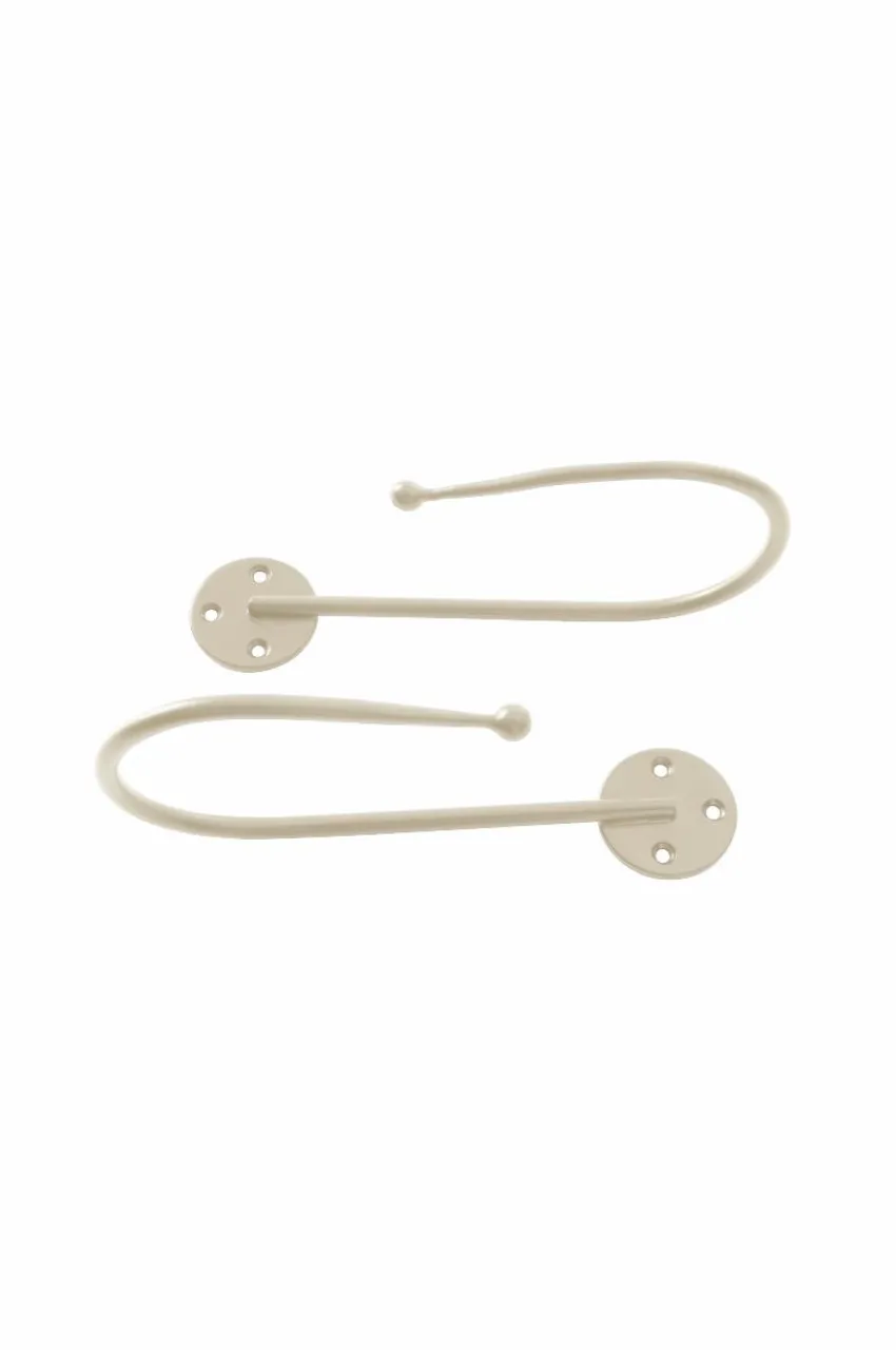 Gardinomtag|Jotex MONIQUE Gardinomtag 2-pack Varmgrå