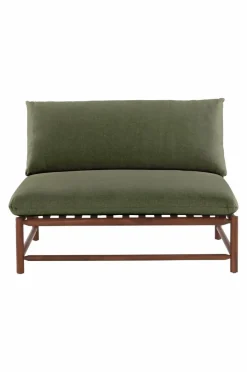 Utesoffor & Utebänkar|Utemöbler|Jotex MONTEGO Soffmodul Teak/mörkgrön