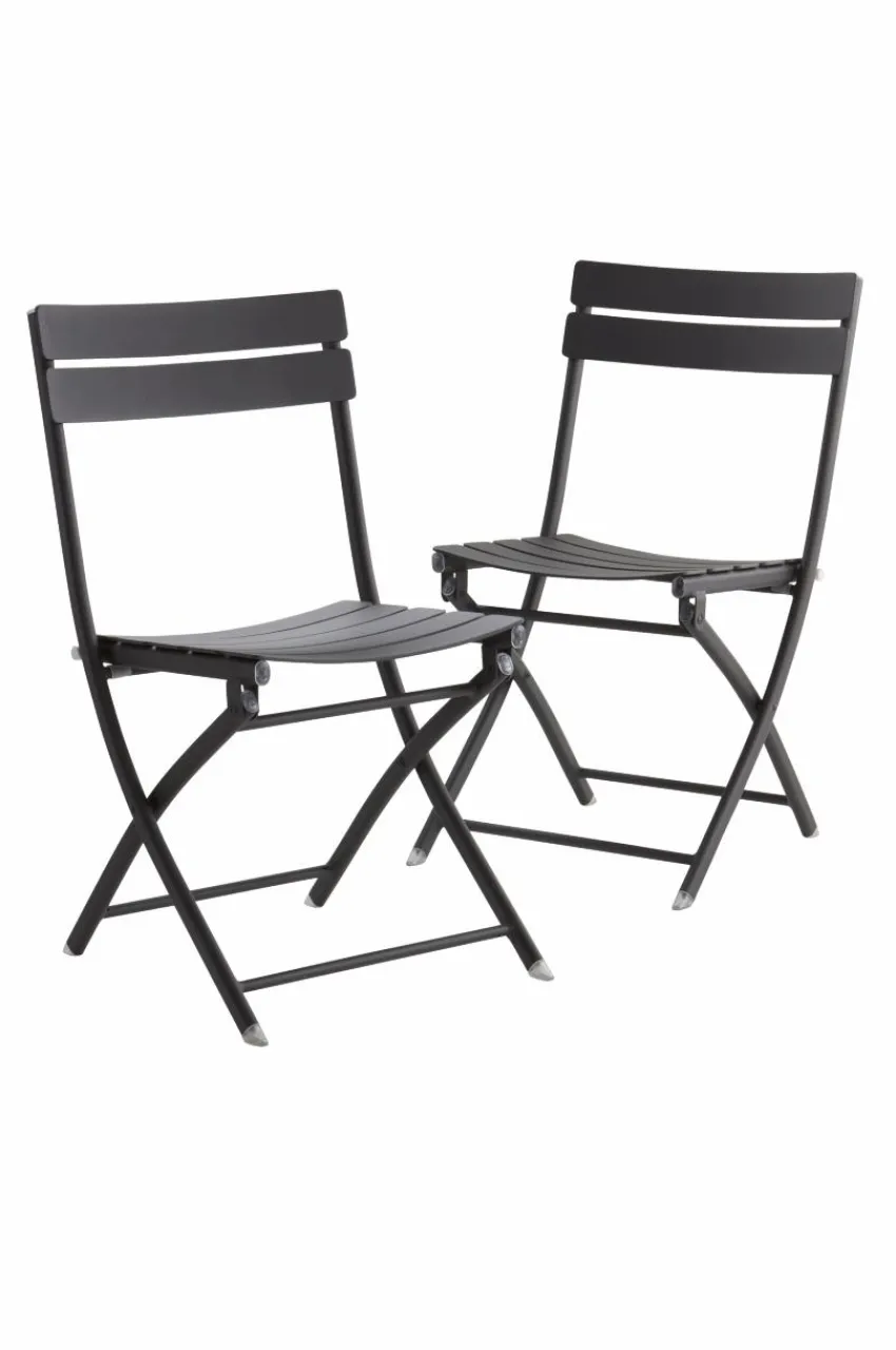 Utestolar & Utepallar|Utemöbler|Jotex MONTMARTRE Utestol 2-pack Svart