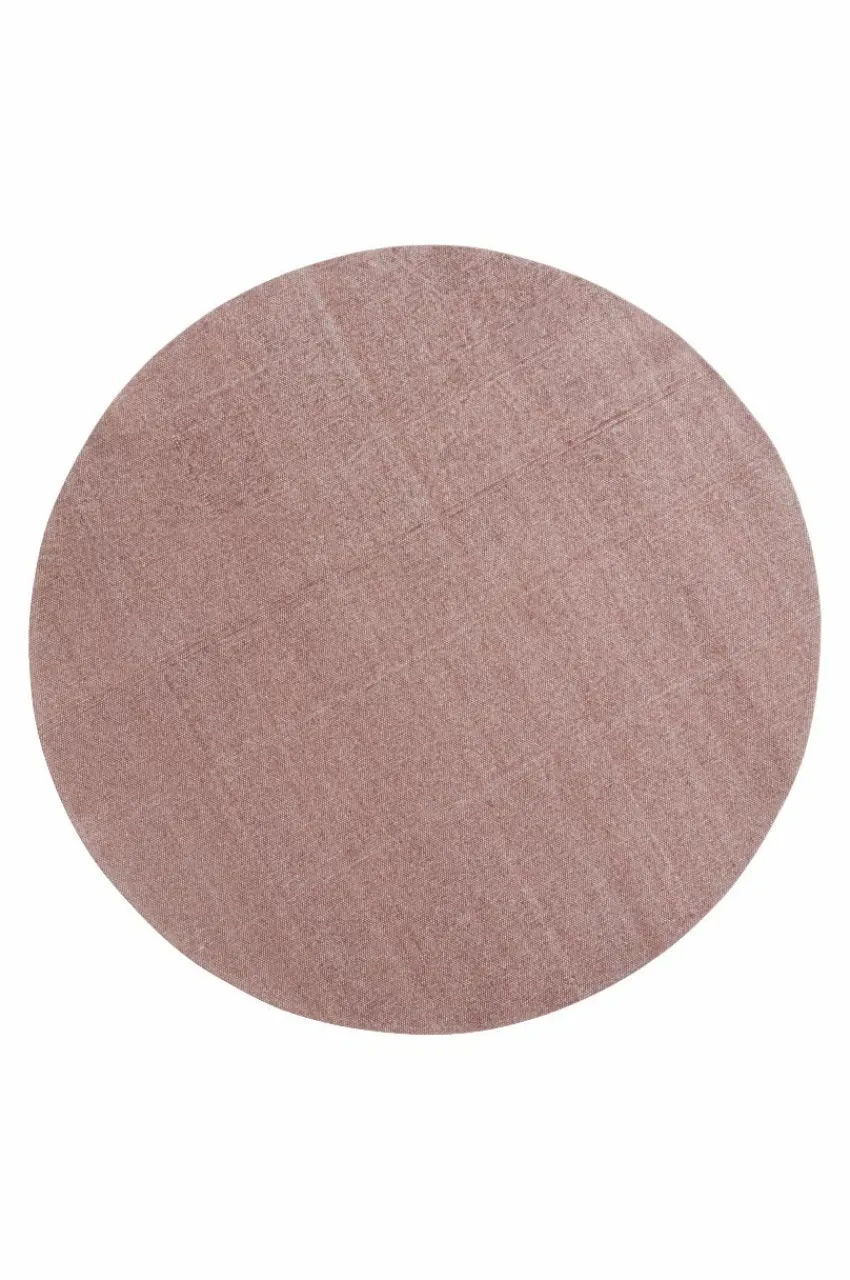 Bomulls- & Trasmattor|Jotex MOON Bomullsmatta ø 110 Cm Ljus rödbrun