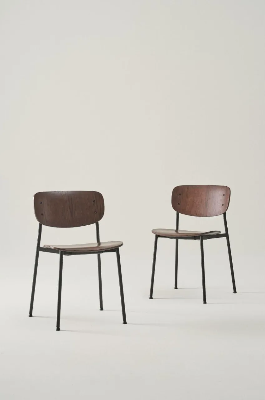 Stolar|Jotex MORRELL Stol 2-pack Valnöt