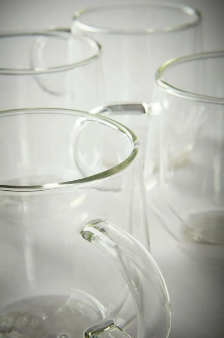 Koppar & Muggar|Jotex NAOMI Glasmugg Dubbelväggad 4-pack Transparent