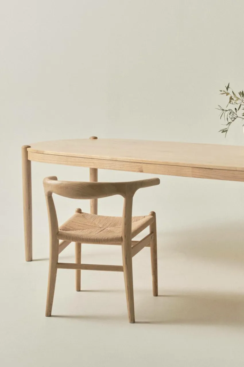 Bord|Jotex NATTAVAARA Ovalt Matbord 90x240 Cm Natur