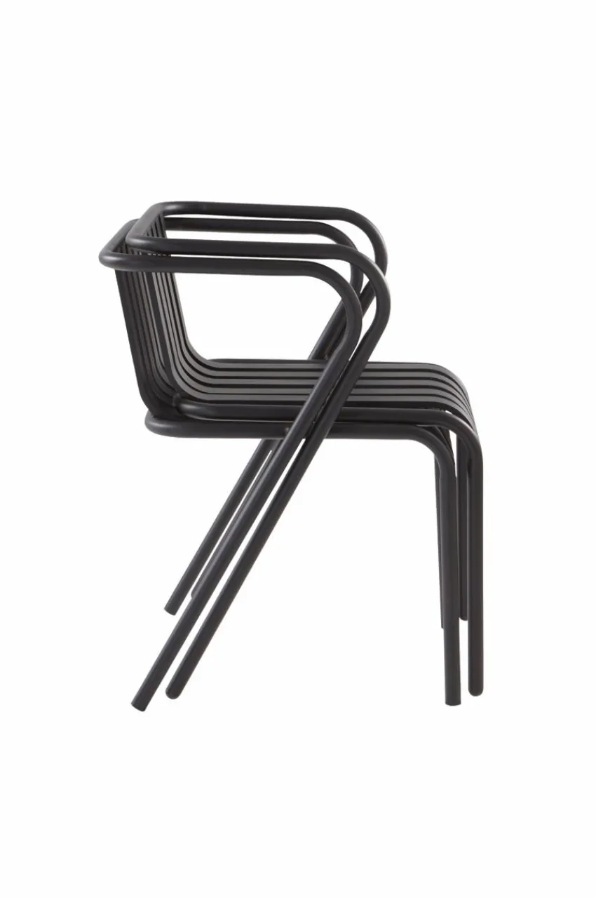 Utestolar & Utepallar|Utemöbler|Jotex NERJA Karmstol 2-pack Svart