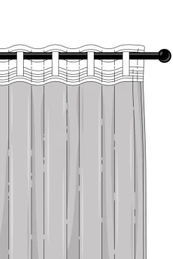 Multifunktionsgardiner|Jotex NILA Multifunktionsgardin 1 Längd - Extra Bred Naturvit