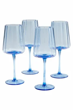 Glas|Jotex NINA Vinglas 4-pack Blå