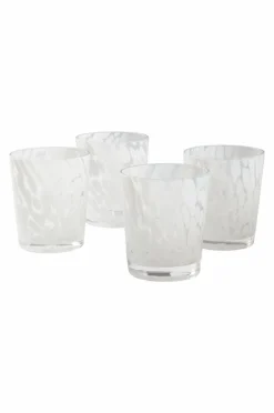 Glas|Jotex NOR Glas 4-pack Transparent/vit