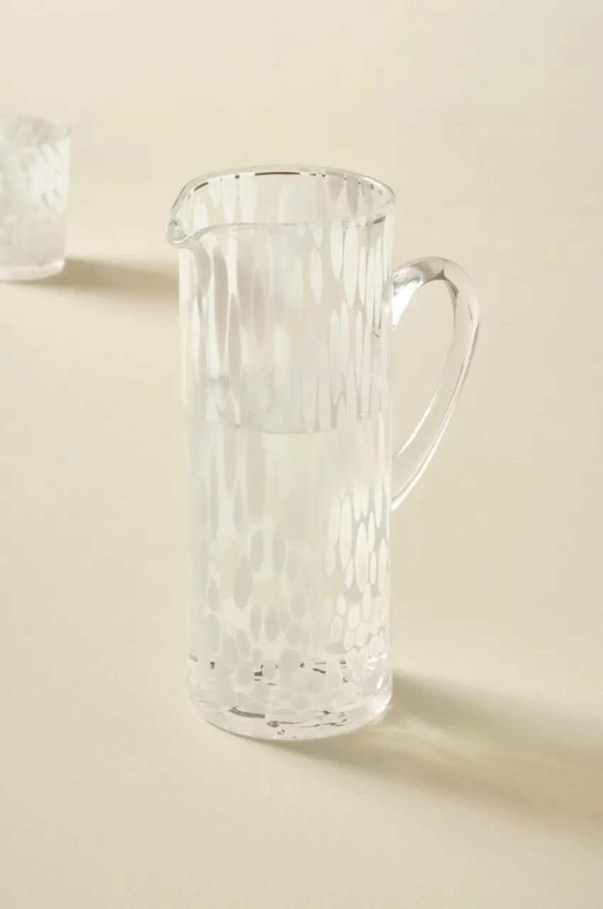 Kökstillbehör|Glas|Jotex NOR Kanna Transparent/vit