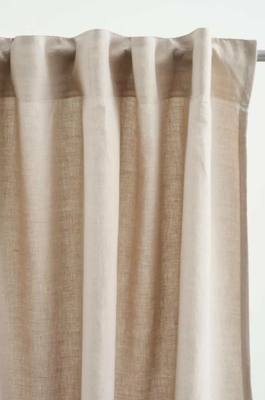Linnegardiner|Multifunktionsgardiner|Jotex NORA Multifunktionsgardin 2-pack Linnebeige