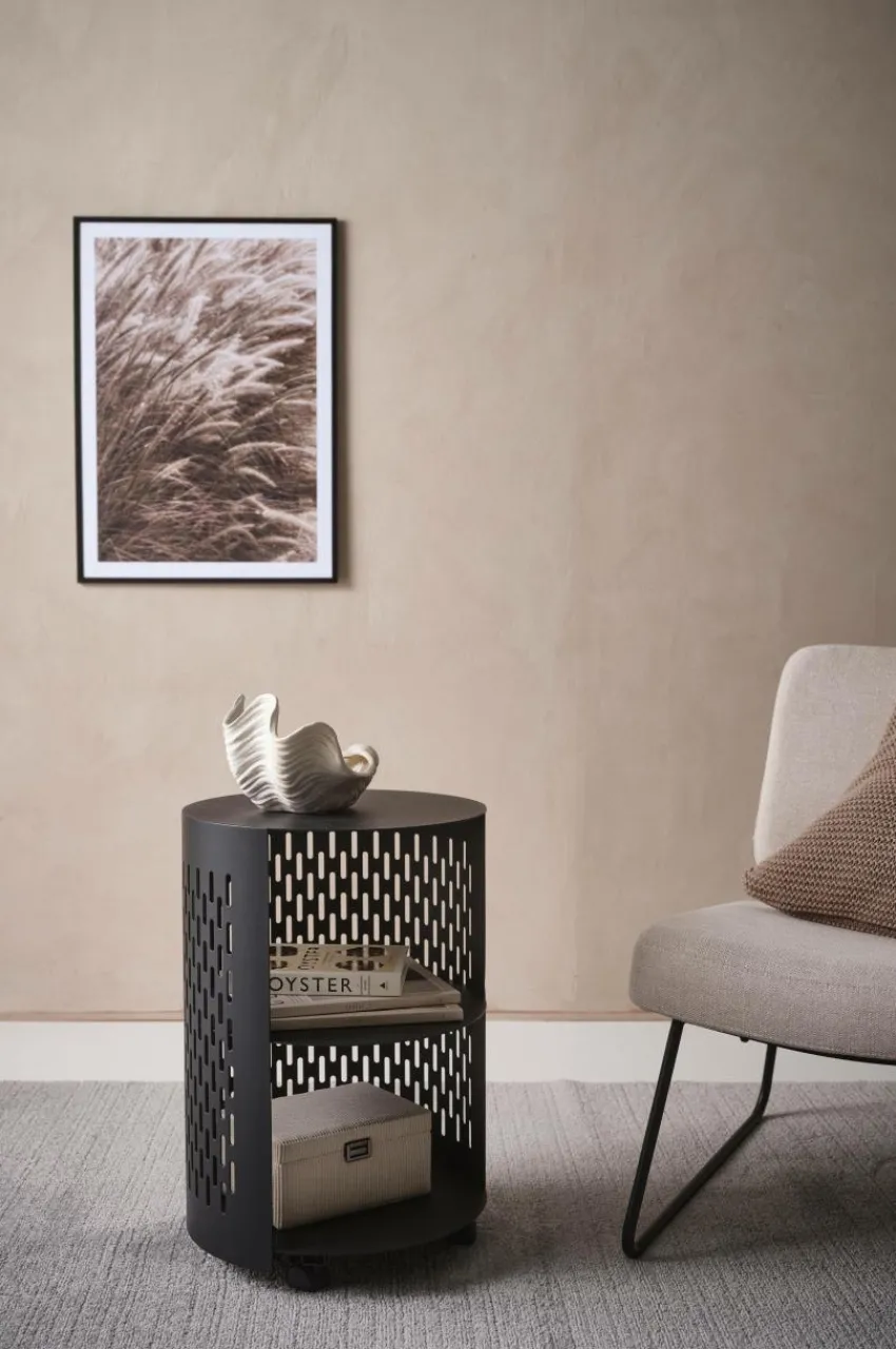 Utebord|Utemöbler|Jotex NÄS Sidobord ø 40 Cm Svart