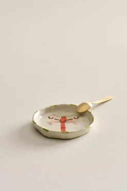 Tallrikar|Jotex OCEAN Serveringstallrik ø 13 Cm Naturvit/multi