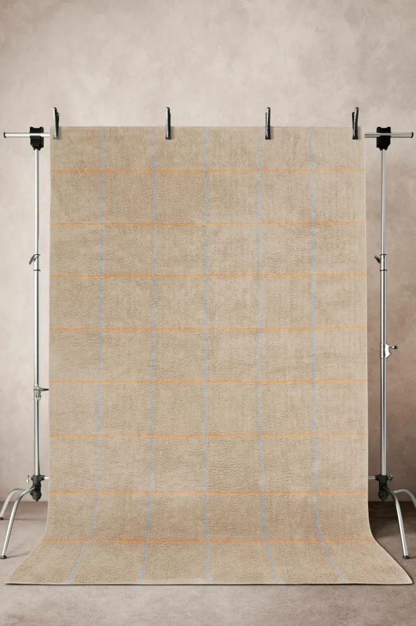 Bomulls- & Trasmattor|Jotex ODESSA Bomullsmatta 200x300 Cm Beige/gul/blå
