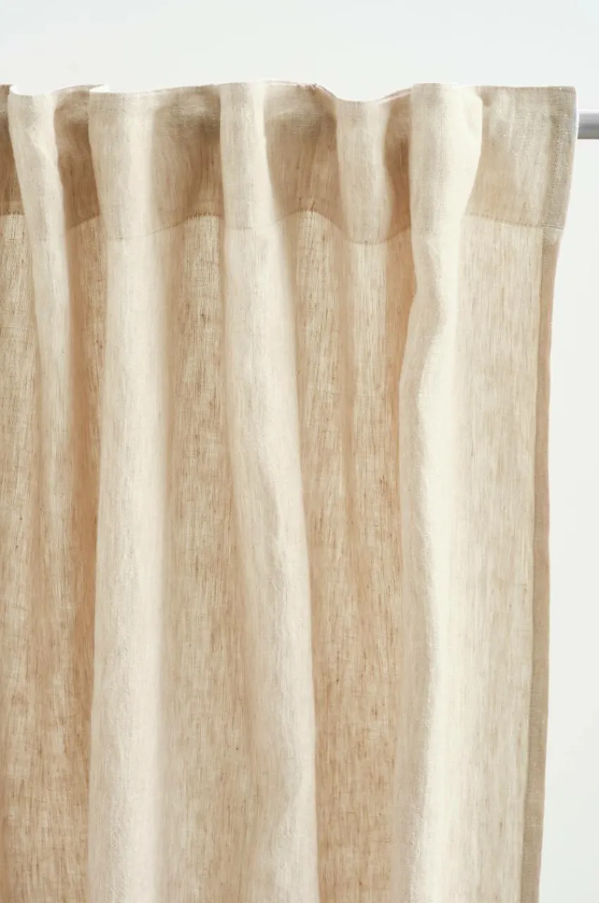 Linnegardiner|Multifunktionsgardiner|Jotex OLGA Linnegardin 2-pack Linnebeige