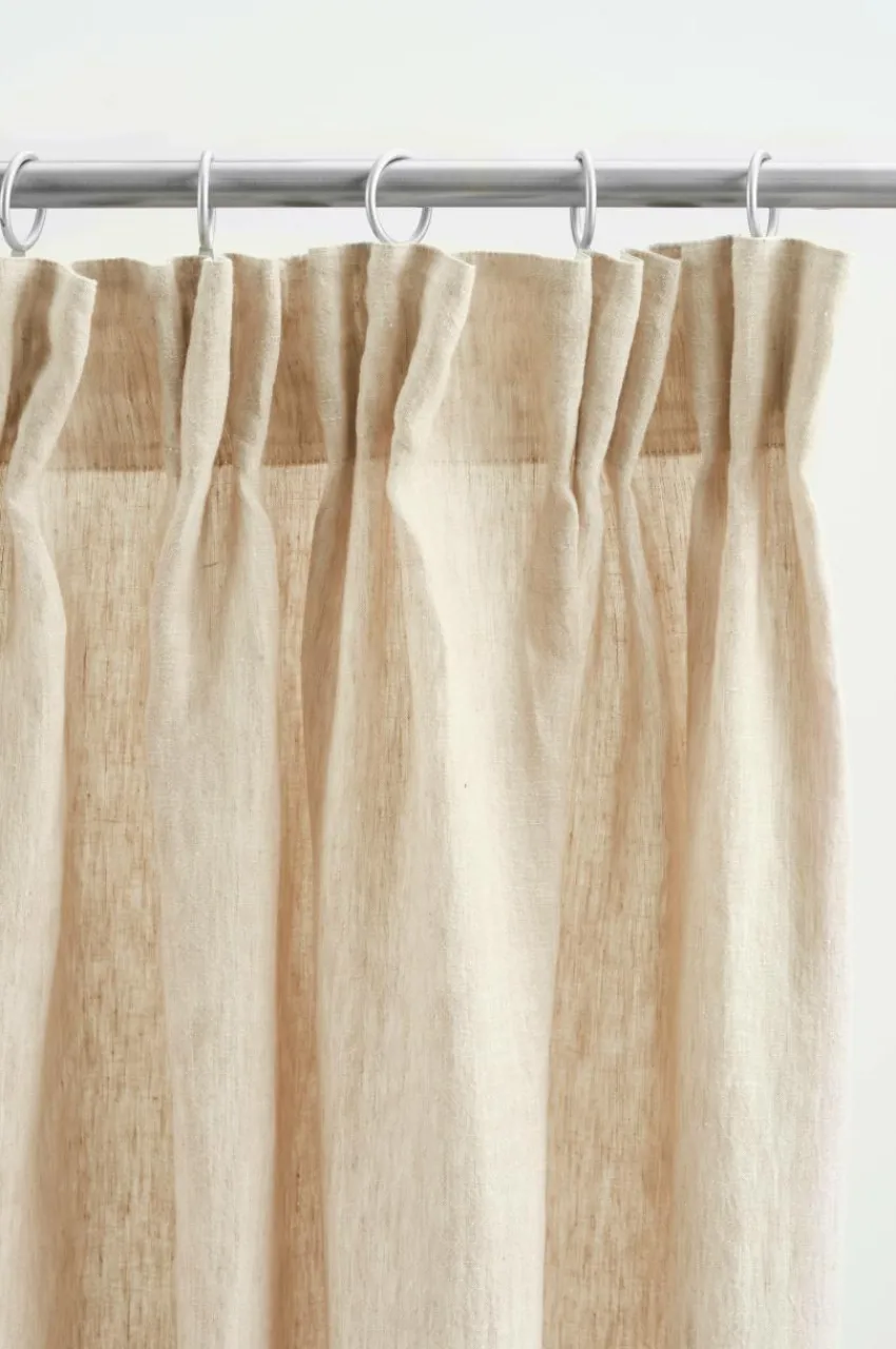 Linnegardiner|Multifunktionsgardiner|Jotex OLGA Linnegardin 2-pack Linnebeige