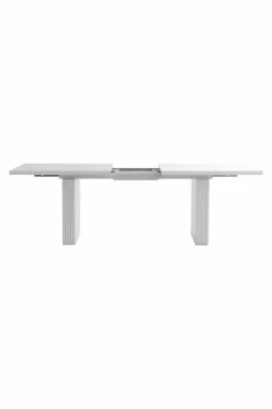 Bord|Jotex PALANZO Matbord Med Iläggsskiva 105x196+45 Cm Matt vit