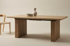 Bord|Jotex PALANZO Matbord Med Iläggsskiva 105x196+45 Cm Natur