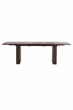 Bord|Jotex PALANZO Matbord Med Iläggsskiva 105x196+45 Cm Brunsvart