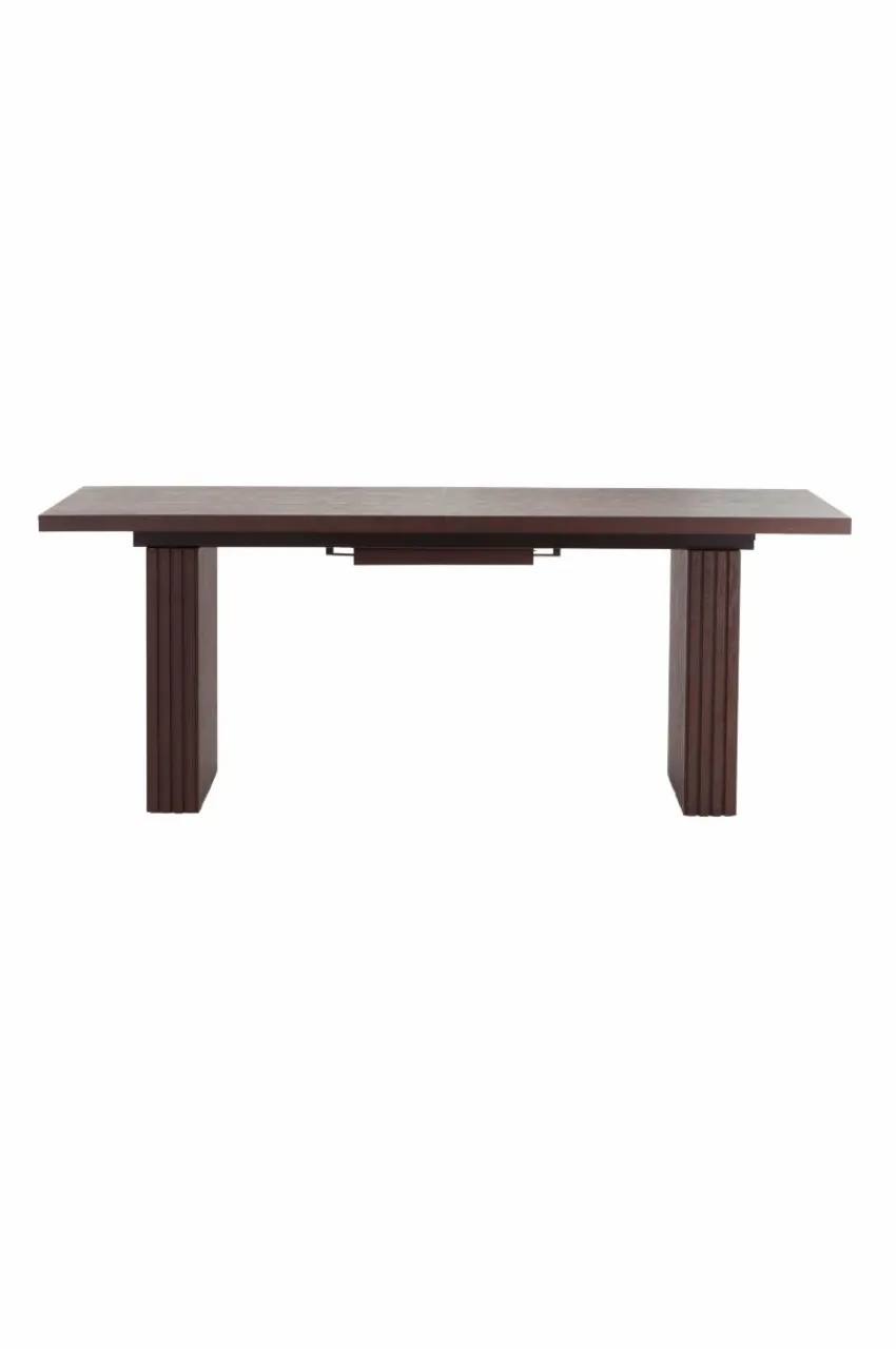 Bord|Jotex PALANZO Matbord Med Iläggsskiva 105x196+45 Cm Brunsvart