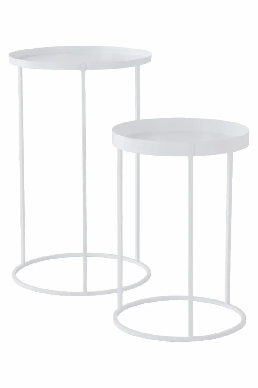 Utekrukor|Utemöbler|Jotex PALOMA Piedestal 2-pack Vit