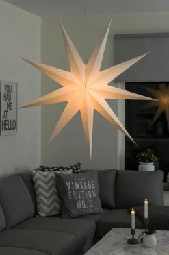 Julbelysning|Jotex Pappersstjärna 115cm Vit