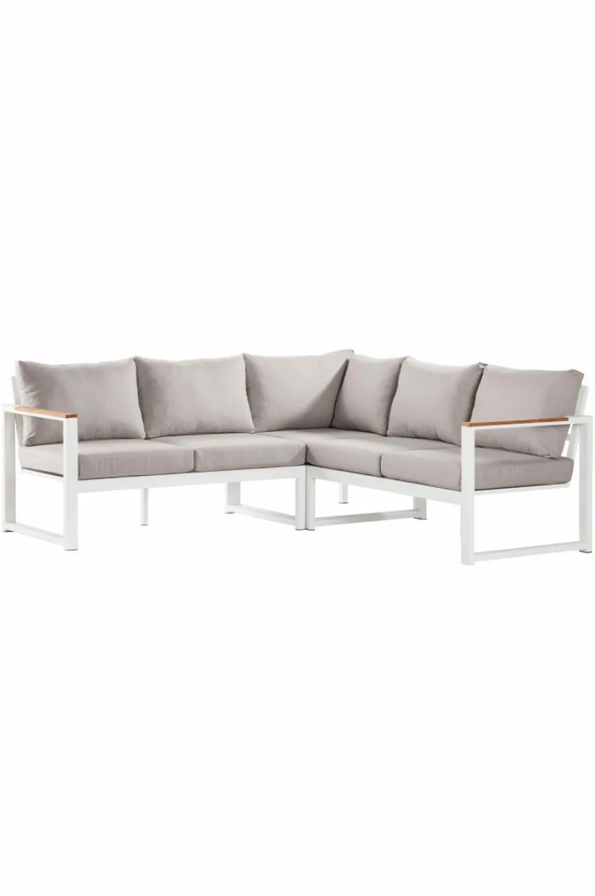 Utesoffor & Utebänkar|Utemöbler|Jotex PAROS Loungesoffa - 3 Delar Vit