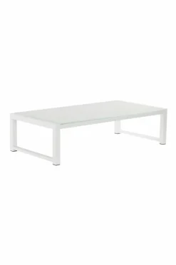 Utebord|Utemöbler|Jotex PAROS Soffbord 60x118 Cm Vit