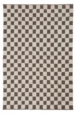 Bomulls- & Trasmattor|Jotex PENTON Bomullsmatta 170x240 Cm Brun/naturvit