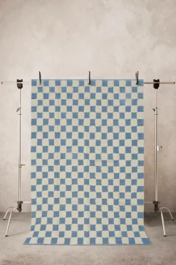 Bomulls- & Trasmattor|Jotex PENTON Bomullsmatta 170x240 Cm Blå/naturvit
