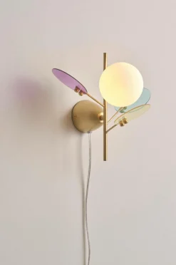 Vägglampor|Jotex PETAL Vägglampa Lila/blå/rosa