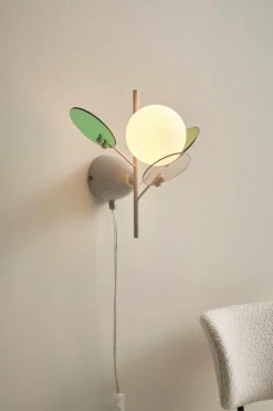 Vägglampor|Jotex PETAL Vägglampa Grå
