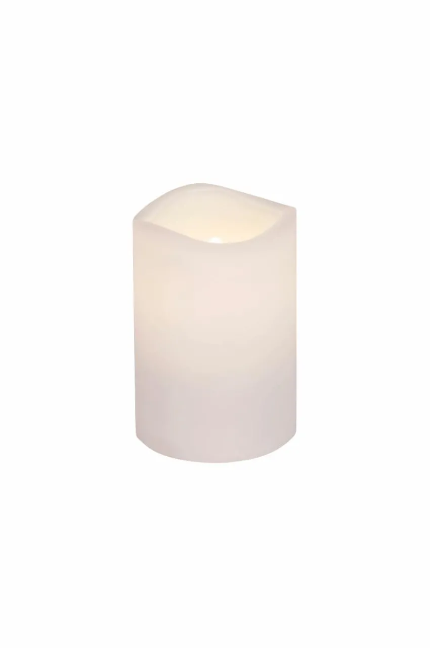 Utebelysning|Utebelysning|Jotex PETE Blockljus LED Höjd 11,5 Cm Vit