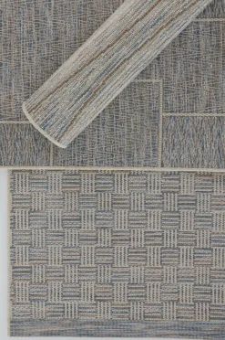 Utomhusmattor|Utomhusmattor|Jotex PICCIONE Utomhusmatta 80x150 Cm Beige/blå