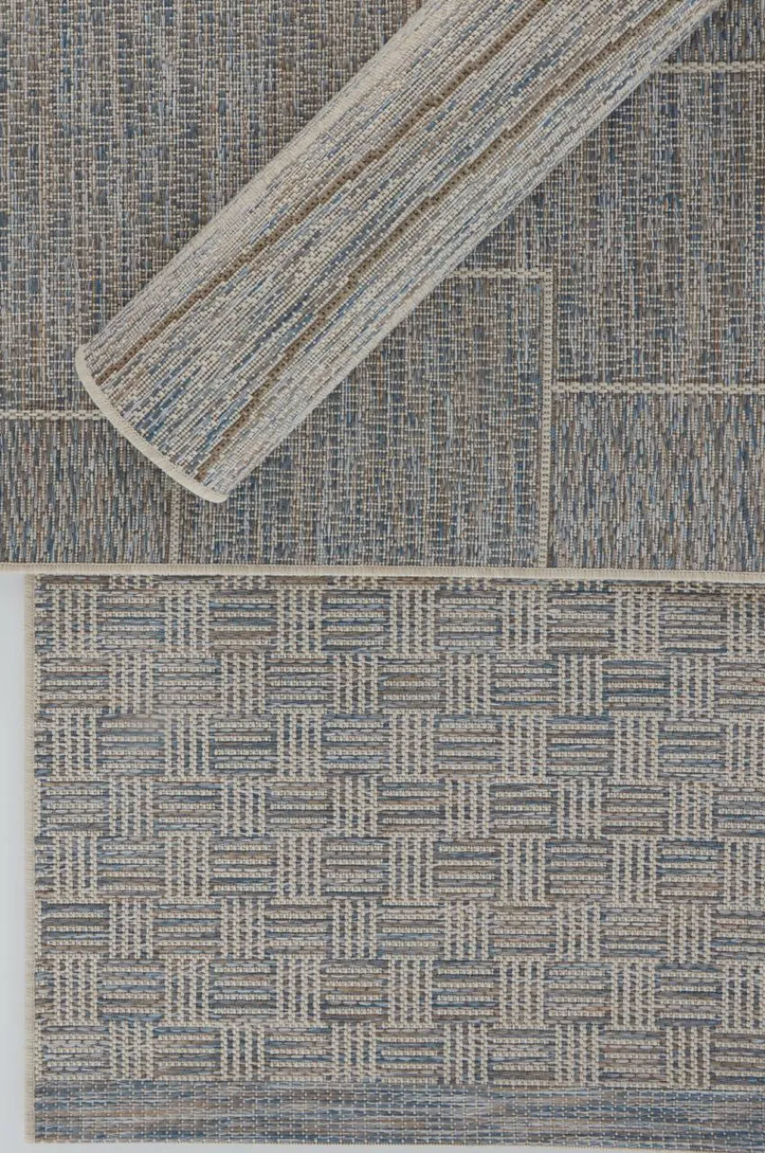 Utomhusmattor|Utomhusmattor|Jotex PICCIONE Utomhusmatta 80x150 Cm Beige/blå