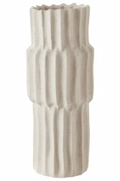 Vaser|Jotex PILAR EARTH Vas - Höjd 37 Cm Naturvit