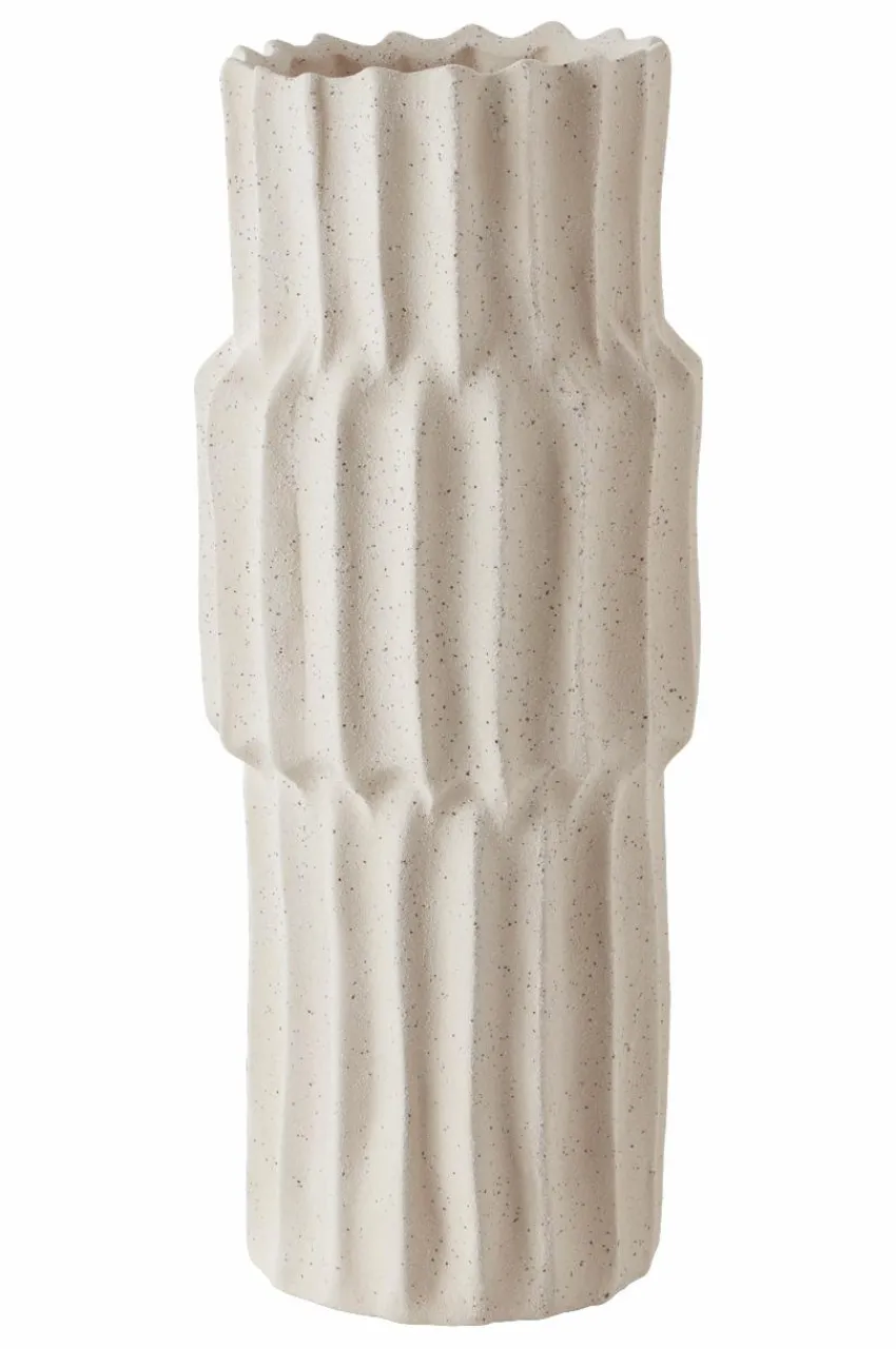 Vaser|Jotex PILAR EARTH Vas - Höjd 37 Cm Naturvit