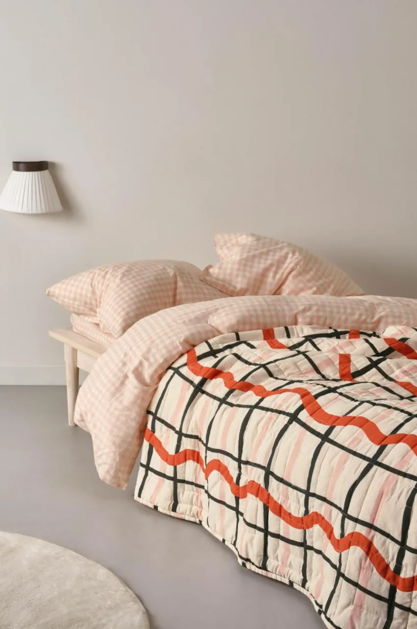 Barnsängkläder|Överkast|Jotex PINNER överkast Beige/multi