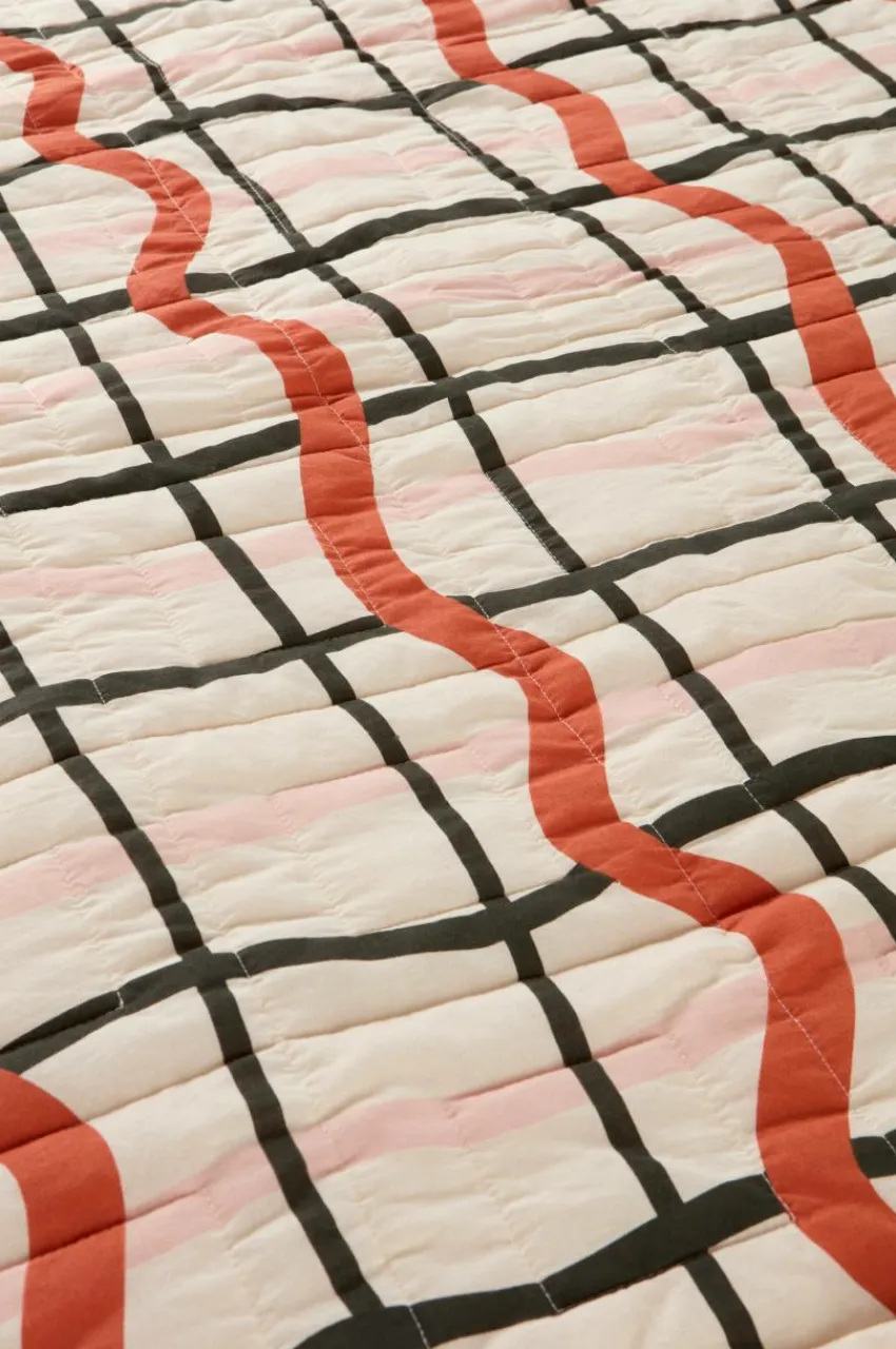 Barnsängkläder|Överkast|Jotex PINNER överkast Beige/multi
