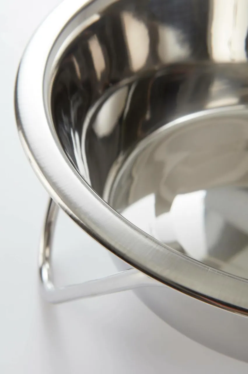 Djurtillbehör|Jotex PIXI Hundmatskål ø 21 Cm Silver